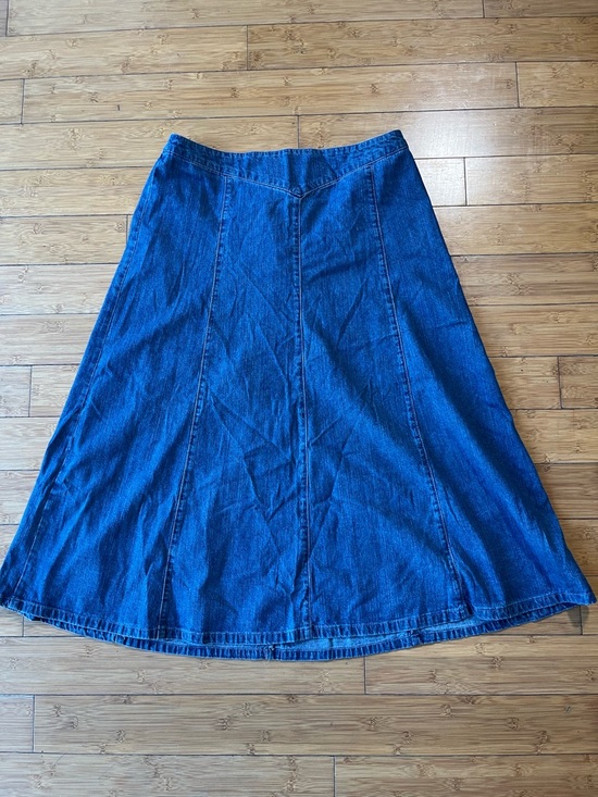 Chadwicks Dresses & Skirts - Vintage Chadwicks Classic Deep Blue Western Denim A-Line Skirt